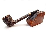 ¡NUEVA pipa para fumar tabaco canadiense pipa de madera tallada a mano MEJOR OFERTA, diseñada para fumadores de pipa +...